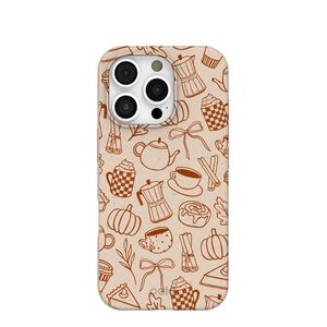 Pela IPhone 16 Pro Seashell Pumpkin Spice Coffee Phone Case